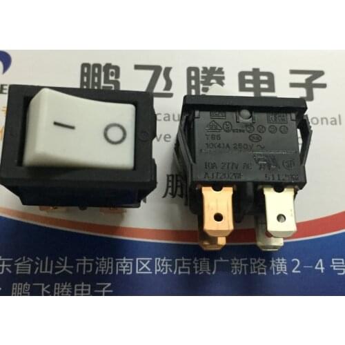 1PCS AJ7202WF Imported Japanese Panasonic high current rocker switch 4 feet 2 gear 10A250V rocker power button 15*21