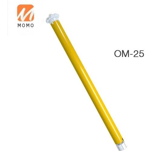 OM25 DC power supply tubular curtain motor with fabric for Shangri La blinds sunblind curtain motor