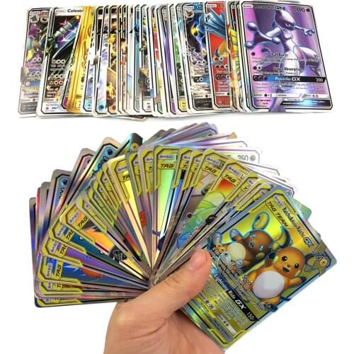 300 Pcs Pokemon GX card Shining TAKARA TOMY Cards Game Battle Carte Trading Children Gift Toy
