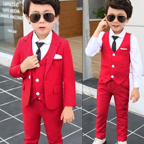 Boys Suit For Weddings Kids Blazer Suit For Boy Costume Enfant Garcon Mariage Jogging Garcon Garment Boys British Style Tuxedo