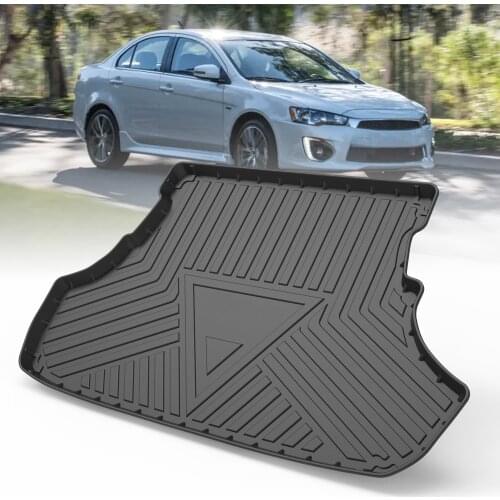 TPE Trunk Mat For Mitsubishi Lancer 2008-2017/Outlander Sport 2011-2019 2020 Custom Waterproof Cargo Liner Carpets Accessories