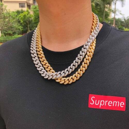 Iced cuban link chain high quality cuban link chain