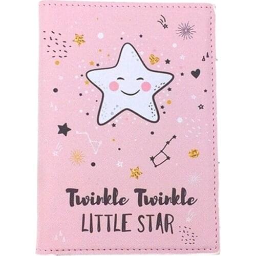 Mcneely Star Pattern Travel Passport Cover Nice Kids Passport Cover Documents Bags for Business Air ticket ID Holder