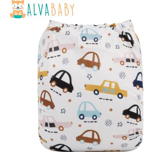Alvababy One Size Baby Cloth Nappy New Design Cloth Diapers Baby with 1pc Insert