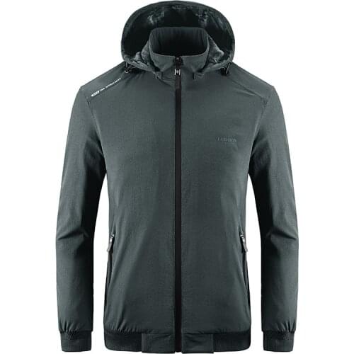 2021 A/W Mens Windbreaker Jackets High Quality Hooded Thick Loose Casual Coat Sport Male Outdoor Outwears Windproof Jackets