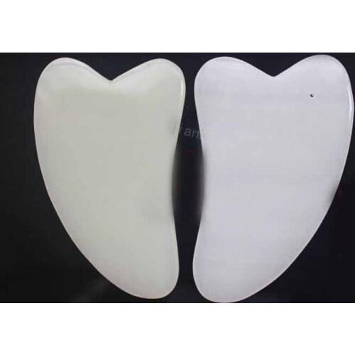 Jade scraping plates facial massage facial scraping plates suit bending back acupuncture massage stone