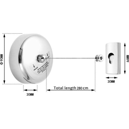 Clothes Drying Rack Rope Home Storage Stainless Steel Retractable Clotheslines Clothes Dryer Organiser Laundry Hanger