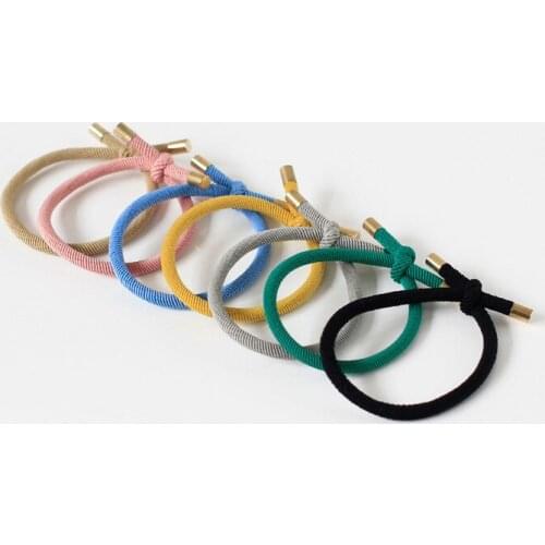 Wholesale Hot Selling 2021 Korean Style Simple Back Hair Band Hair Rope Hair Rings Elastic Women Girls Hair Accessories Gift