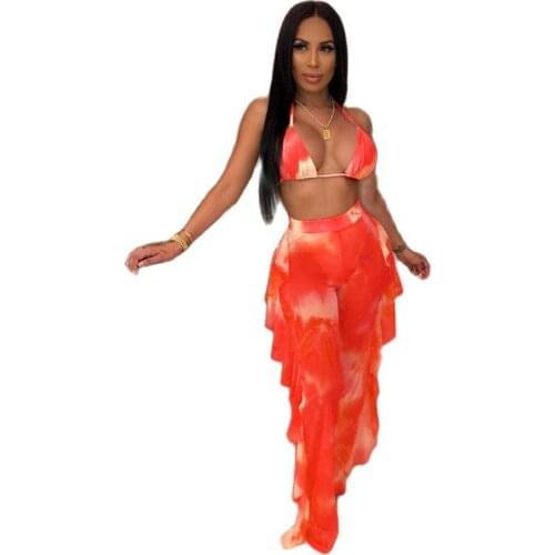 ORANGE NEI Transparent Swimwear