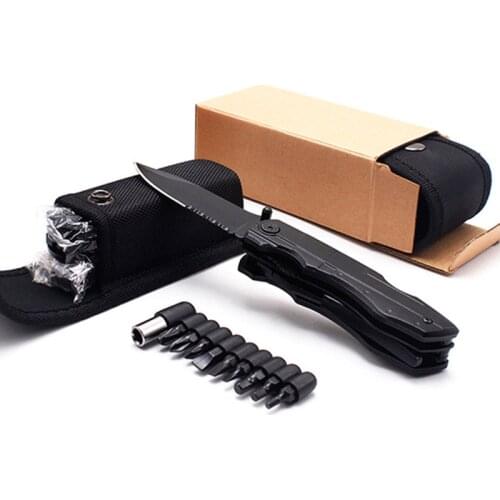 EDC Folding Pliers Multitool Pocket Camping Outdoor Survival hunting Screwdriver Kit Bits Knife Bottle Opener Hand Tools