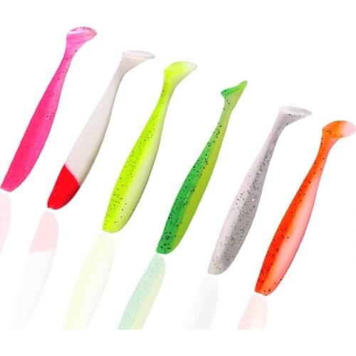10pcs/lot 3D-eyes Soft Lures Pva Swimbait Wobblers Artificial Silicone Bait 55mm/65mm/70mm Goods For Fishing Sea Fishing Tackle