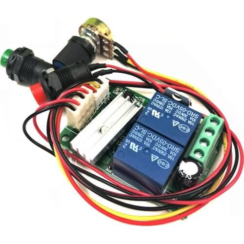 PWM DC Motor 6V-30V 3A Speed Regulator Controller 12 V Volt 24V 6V Electric Motor Adjust Speed Control Reversible Relay DC12V