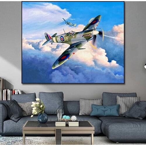 Royals Air Force Planes Canvas Painting Print Living Room Home Decor Modern Wall Art Oil Painting Poster Pictures Framework HD