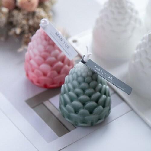 8 Cavities Pine Cones Silicone Mold for DIY Handmade Candle Making 3D Candle Molds Silicone Wax Mold