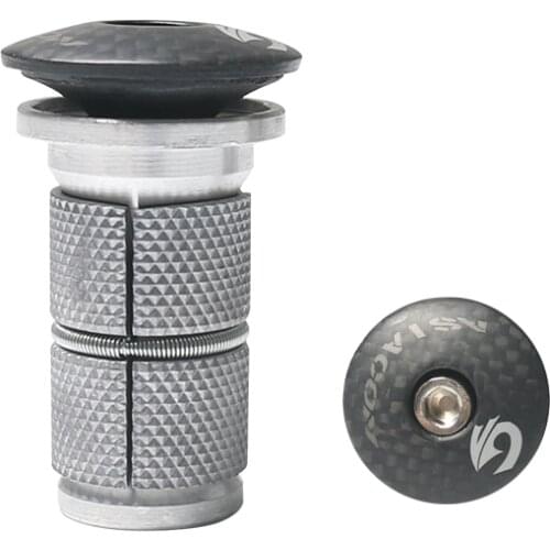 New ASIACOM bicycle carbon fiber front fork special purpose swell suspended core with bike carbon top cap cover Free shipping