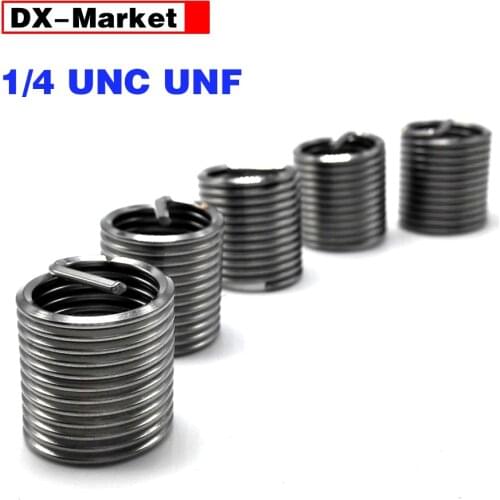 1/4 threaded inserts , 304 stainless steel wire thread insert , 1/4-20unc ,1/4-28unf ,G003