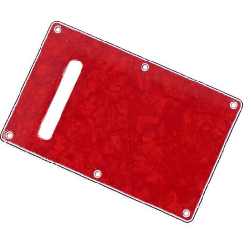 Electric Guitar Backplate Cavity Tremolo Cover for Squier Guitar -Red
