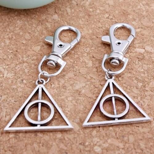 1 pc Deathly Hallows Mini Metal Tool Key Chain Keyring Hot dropship
