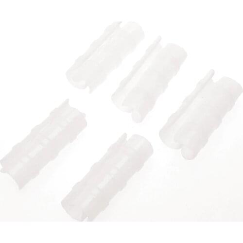 10Pcs ABS Snap Clamp Standard Grip Snap-in Buckle Garden Greenhouse Accessories Suit for 19-33mm Pipe, White A35