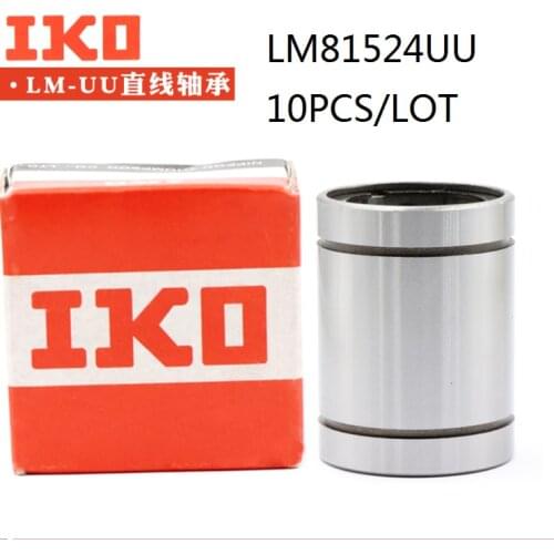 10pcs original IKO beaing LM81524UU LM8UU linear ball bearing guide rail CNC router 3d printer 8x15x24mm