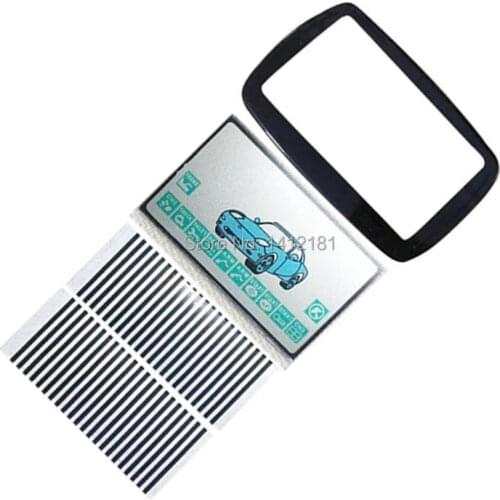 10 PCS/lot A9 LCD display Flexible cable Zebra Paper + A9 keychain Case Body Cover for 2-way Starline A9 lcd Remote control Key