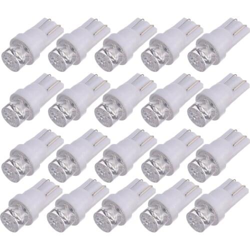 20pcs T10 White LED 194 168 W5W Car Instrument Wedge Clearance Light Replacement Dashboard Lamp Bulbs