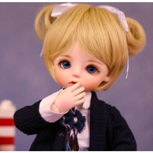 30cm Joint Doll 1/6 Girl Doll with Changeable Blue Eyes Wig Clothes Full Set of Toys Kids Toys Fashion Doll Movie & TV Cartoon