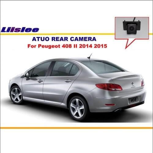 Car Rear view Camera For Peugeot 408 II 2014-2015 HD CCD RCA NTST PAL Reverse CAM Reverse Hole OEM