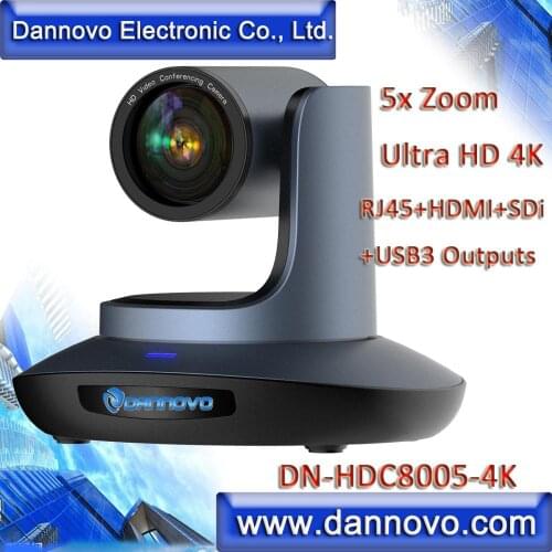 Free Shipping: DANNOVO 2160P 4K HDMI Video Camera for Live Broadcast AV Solution, 5x Zoom Network Camera, WDR(DN-HDC8005-4K)