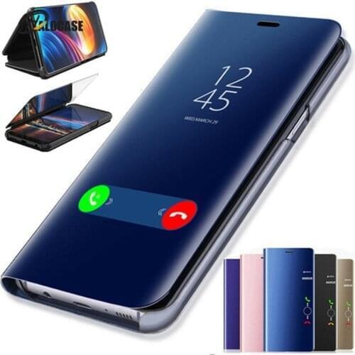 Fashion Smart Flip Mirror Leather Case For Xiaomi Redmi Note 5 6 7 8 Pro 6A 7A Pocophone F1 Mi8 Mi A2 Lite 6X 5X Mi9 SE 9T K20