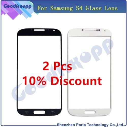 For Samsung Galaxy S4 i9500 i9505 Touch Screen Front Outer Glass Lens Digitizer Panel Cover Replacement For Samsung S4 Screen