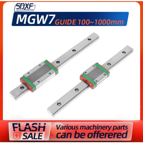 Factory direct sale, two miniature guide rails, MGW7-100mm-1000mm, and 4 pieces of slider MGW7C/MGW7H