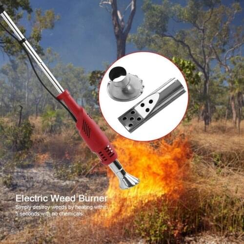 Electric Weeder Trimmer Weeds Burner Hot Air Weed Killer Grass Flame Power Garden Tools Retractable Bracket Lawnmower