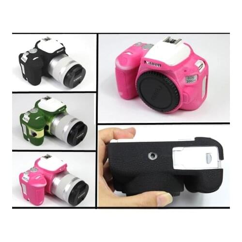 Nice Soft Camera Bag Silicone Case Rubber Camera case for Canon EOS 200D 200DII 250D Kiss X9 X10 Rebel SL2 SL3