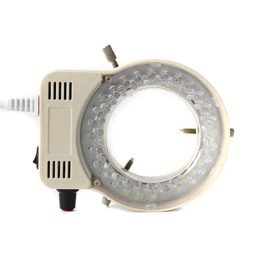 Agnicy Stereo Microscope Light Source LED Ring Light Microscope Illumination Source 64MM56 Long Life Adjustable LED