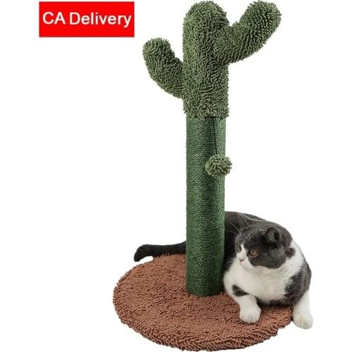 Cat Tree Pet Scratching Post Tree Design Scratcher Furniture Cat Training Toy Fast shipping CA