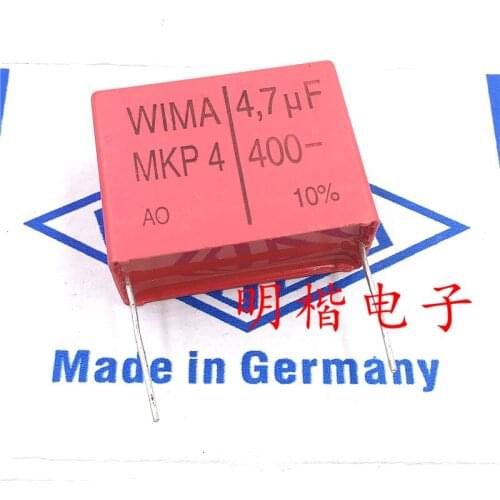 5pcs German Weimar Capacitor WIMA MKP4 400V 4.7UF 400V 475 4U7 Pitch 37.5mm