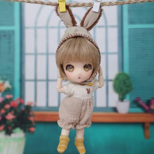 Ob11 Suitsu BJD Doll 1/11 Tiny Hand Dolls Ball Jointed Doll Gifts for Kids Toys for Girls and Boys Cute baby doll