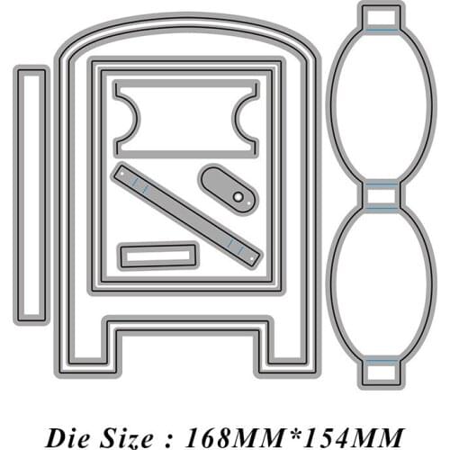 Display Frame Metal Cutting Dies Scrapbooking Craft Mold Cut Die Stencil Handmade Paper Card Make Template Embossing