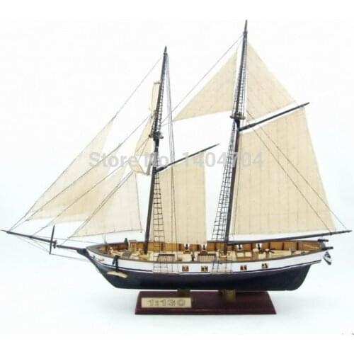 NIDALE Model Free shipping Scale 1/130 wooden ship model kit HARVEY 1847 wooden ship model & Upgrade component kits