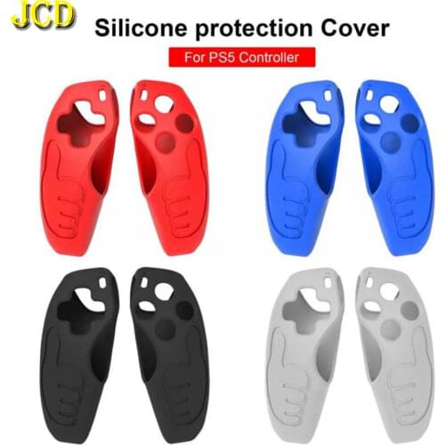 JCD Soft Silicone Gel Rubber Case Cover For Sony PlayStation5 PS5 Handle Protection Case