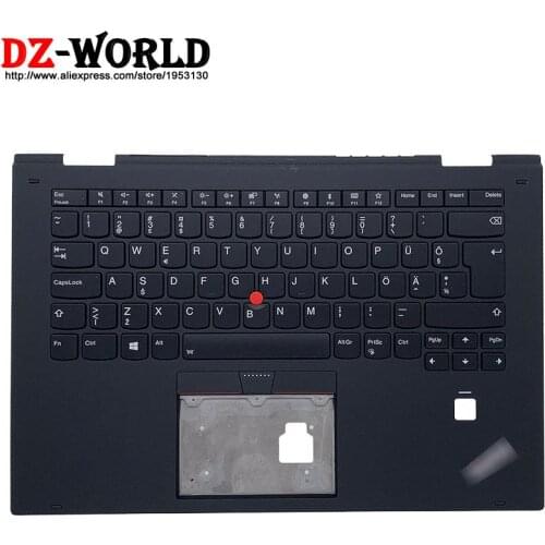 New Original Estonian Backlit Keyboard With Shell C Cover Palmrest Upper Case for Lenovo Thinkpad X1 Yoga 2nd Gen Laptop 01HY809