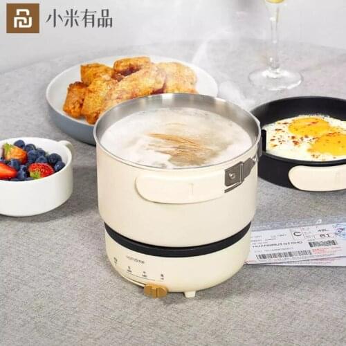 New Youpin NATHOME Kitchen Portable Folding Multifunctional Pot 304 Stainless Nonstick Pan 1.2L 3 Gear Control Double Protection