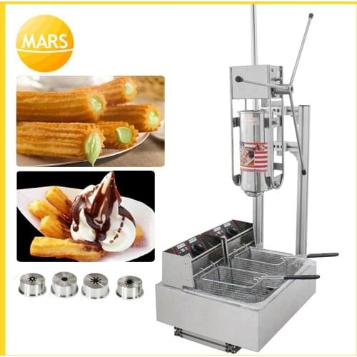 Snack food machinery 5L churros making machine maker for sale churros kiosk design with 12L churro fryer