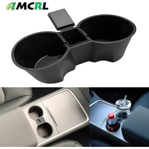 Water Cup Holder For Tesla Model 3 Center Accessories Water Proof Car Coasters For Tesla Model Y Car Model3