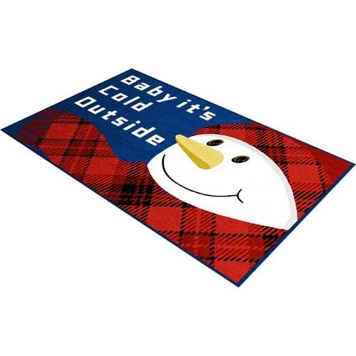 Christmas Holiday Bedroom Carpet Cartoon Home Interior Decoration Blanket Living Room Sofa Coffee Table Mat Bathroom Rug