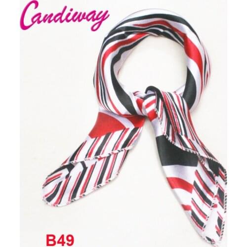 New Arrival Luxury Brand 100% Silk Woman Scarf Small Square Scarves Silk Scarf Women Satin Bandana Neck Foulard Wraps Hijab