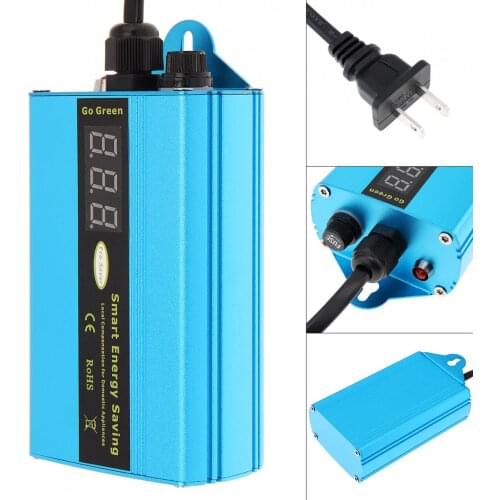 90-265V 1-8KW Intelligent Electricity Saving Device with LED Indicator Electricity Bill Killer Up to 30% for House/Office