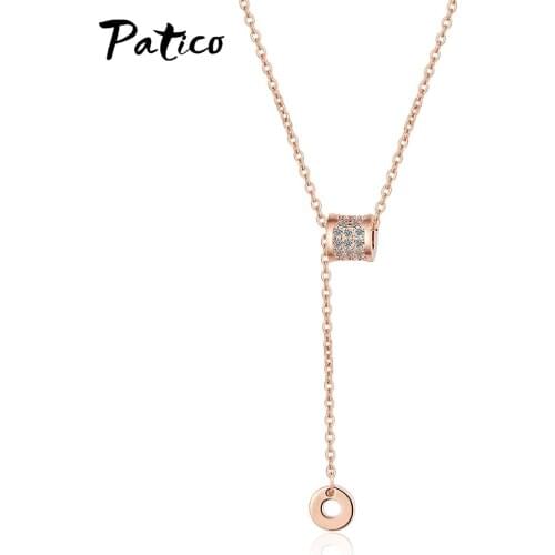 Women Exquisite 925 Sterling Silver CZ Cubic Chain Pendant Necklaces Popular New Arrivals Lovers Birthday Gift Jewelry