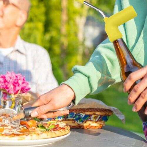 1PC Beer Snorkel Straw Beer Bong Funnel Slammer Double Snorkel Drinking Beer Bar Tools Festivals Party Dispenser 5 Color